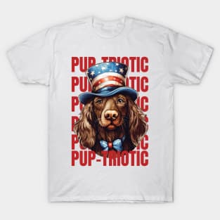 Pup-triotic: Celebrating Dogs and Independence Day T-Shirt